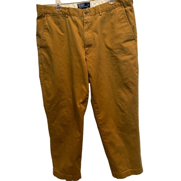 Polo by Ralph Lauren Classic Fit Chino Pants 38 Waist 30 Inseam Tan Slacks‎ - Picture 1 of 5